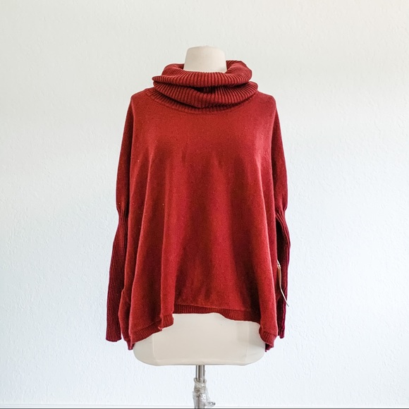 NWT DREAMERS Maroon Cowl Neck Sweater - Picture 2 of 10
